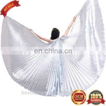 BestDance belly dance white isis wings belly dancing isis wings with two sticks OEM