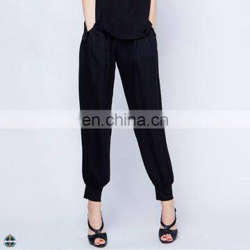 T-WP013 Wholesale Cheap Tight Leg Ankle Elasticized Waist Jogger Women Pants