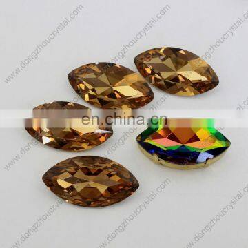 Point back horse eyes crystal stone for dress from zhejiang