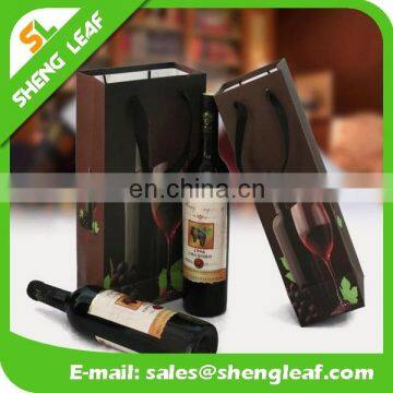 Elegant Tote Gift Wine Bag Door Gift Paper Bag Wine Bottle Paper Bag photo-4