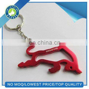 cow aluminum bottle opener with keychain