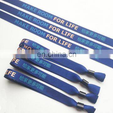 Cheap Custom Festival Wristbands Bracelets Cloth Woven Wristband photo-4