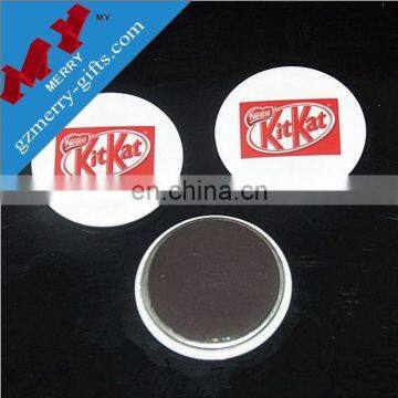 Guangzhou factory souvenir magnetic button badge / magnetic pin badge