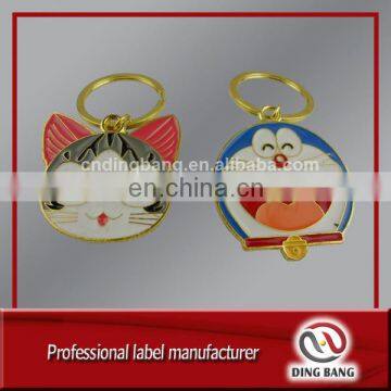 Wholesale Fast Delivery And Door To Door Service Custom Design Accepted Promotion Cheap Fashional 2D Metal Cartoon Keychain