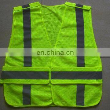 Reflective Safety Vest Roadway Hi-vis Reflective Green Color Clothing Workwear Uniform photo-3