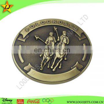 Promotional custom metal coat head zinc alloy military metal belt buckle