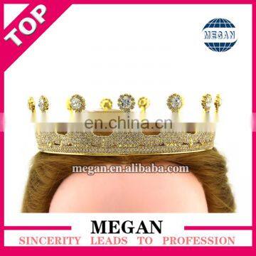 Bridal Wedding Prom Princess Rhinestone Crystal Circle Crown Manufacturers photo-6