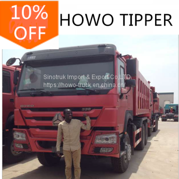 336HP HOWO Dump truck for sale in Ghana