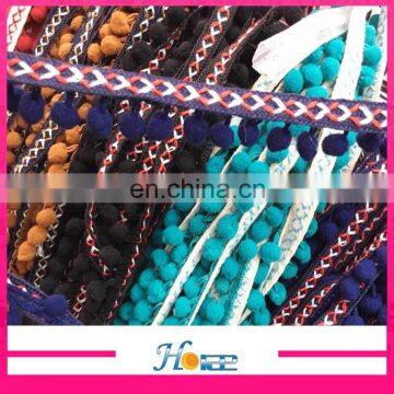 New Arrival Hotselling Wholesale New Fancy Indian Lace Pom-pom Trims photo-2