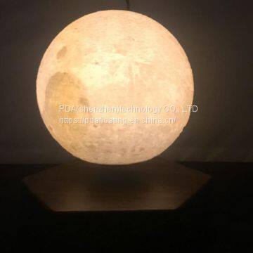 magnetic floating levitate bottom moon ball lamp