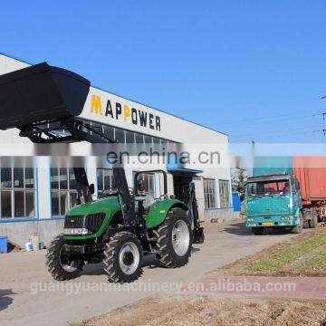 100hp wheel tractor, hydraulic/front loader/backhoe/implements farm tractor