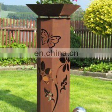 Decorative outdoor advertising box for lighting tracks