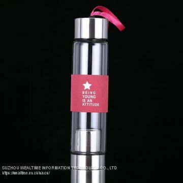 Wholesale Custom Glass Water Bottle With Sleeve photo-3