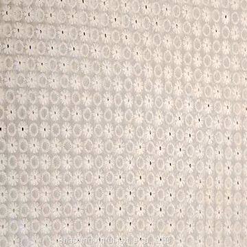 latest african embroidery fabric lace in cotton fabrics