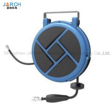 Industrial retractable water high pressure air hose reel