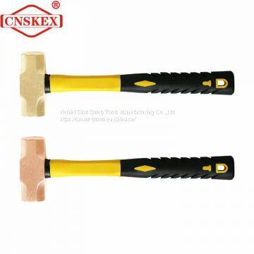 Non sparking tools Hammer Sledge Fiber Handle safety manual tools Al-cu 1500g