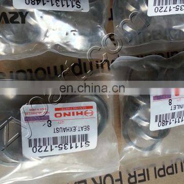 China supplier 11131-1480 HINO J08C valve seat for excavator spare parts, engine valve seat J08C