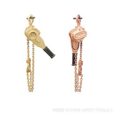 Non-Sparking Manual Lifting Chain Hoist,CAP 2 TON,Copper Beryllium ATEX FM Certificate photo-2