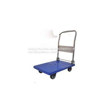silent foldable flatbed handling trolley