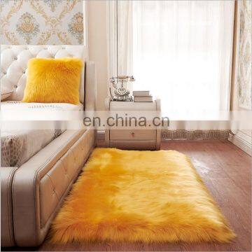 Brand New Long Hair Pile Acrylic Polyester Synthetic Sheepskin Carpets With High Quality photo-5