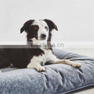 Washable Dog Bed Cushion Soft and Comfortable Fabric Dog Mat With Blanket photo-4