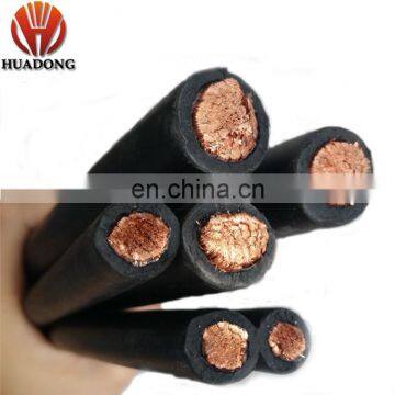 Flexible Welding Cable Double Insulated Black Orange 450/750V 16 25 35 50 70 95 Mm2 Rubber Compound Insulation Material