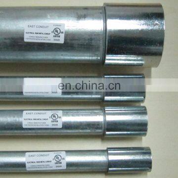 Hot Dip Galvanized 3 Inch Rigid Pipe List for Easy Wire Pulling