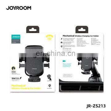 JOYROOM Car Accessories 15W Quick Wireless Car Charger Phone Holder Qi Wireless Charger Mechanical Car Holder photo-7