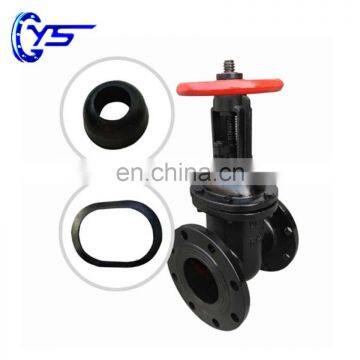 Double Wedge Welded Brass Flange End GG25 HT200 GOST Gate Valve With Hand Wheel