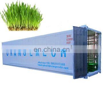 1500kg/day capacity cow/sheep feed wheat/barley hydroponic fodder container/machine