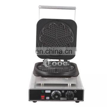 Snack Food Equipment Commercial Heart Shape Waffle Machine Kitchen Aluminum Base Stovetop Belgium Waffle Iron Maker