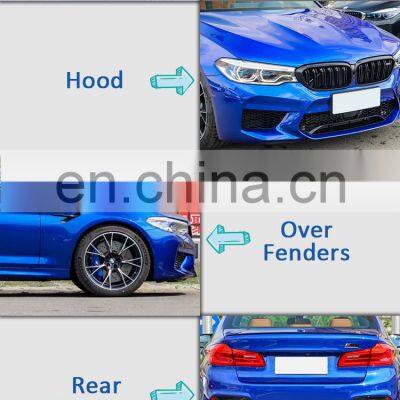 5 Series G30 Auto Part Car F90 M5 Bodykit Full Body Kit Set Upgrad M Sport Modified Facelift Grille Rear Bumper Spoiler Diffuser