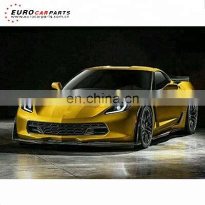 C7 APR Carbon Fiber Parts Front Lip Side Skirts Fit for C7 photo-2