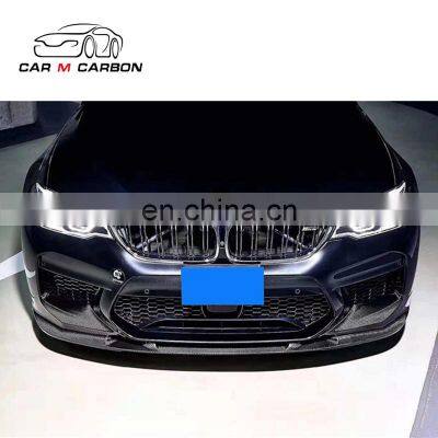 2017year- 5 Series G30 G38 Dry Carbon Fiber 3d Style Front Lip Fit for G30 G38 Car Front Diffuser Spoiler photo-3
