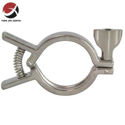 Lost Wax Casting Stainless Steel 304 316 Heavy Duty Clamp Single Pin Squeeze Clamp Sanitary Tri Clamp Fitting China Manufacturer Plumbing Fitting Pipe Clamp photo-3