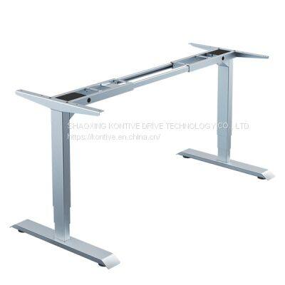 Electric Executive Office Computer Desks With Lifting Column Leg Height Adjustable Lift Table