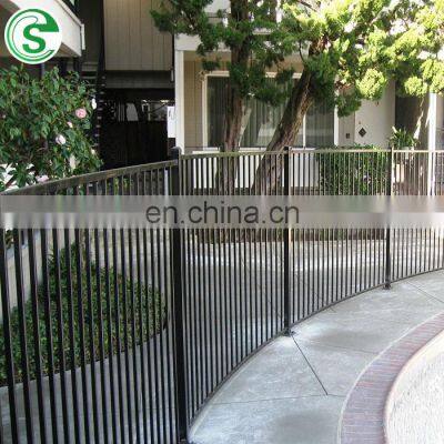 Any color house garden rails steel tube fencing panel design OEM