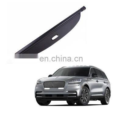 Cargo Cover For Lincoln Aviator 2020 2021 Retractable Rear Trunk Parcel Shelf Security Cover Shielding Shade Accessories