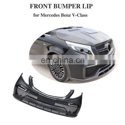 Carbon Fiber Front Bumper Lip for Mercedes V-Class W447 2015-2019 photo-2