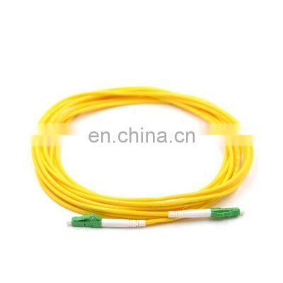 LSZH PVC Jacket 3 Meters LCAPC Single Mode Simplex Fiber Optic Patch Cord