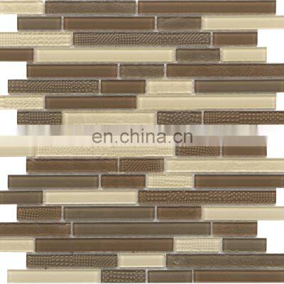 waterjet mosaic brick mosaic tile crystal glass mosaic tiles for kitchen bathroom wall tile