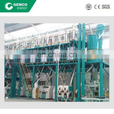 Direct manufacturer supplied low cost complete automatic maize corn flour production line used grinding mill