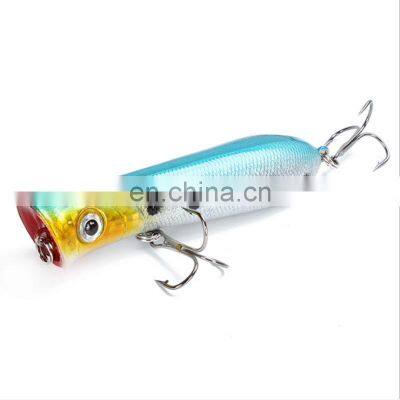 10 Colors 8cm 11.4g Fishing Bait Saltwater Topwater Trout Bass Salmon Popper Bait photo-5