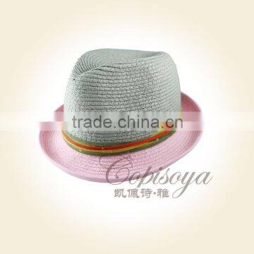 2015 New style straw hat Women's hat and cheap top hat c15071