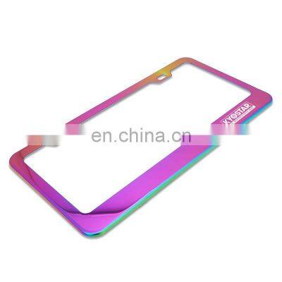 Kyostar JDM Neo Car Plate Number, Stainless Steel License Plate Frame