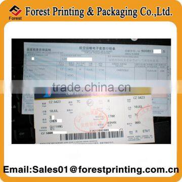 Airline Thermal Paper Boarding Pass Flight Ticket