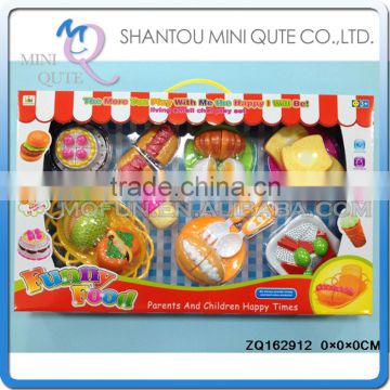 MINI QUTE Pretend Preschool Pizza Cake Cutting food fruit Vegetable kitchen play house set learning educational toy NO.ZQ162912