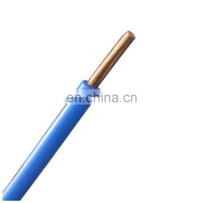 Factory Supply Single Core 1.5 mm 2.5 mm 4 mm 6 Mm Copper Electrical Wire