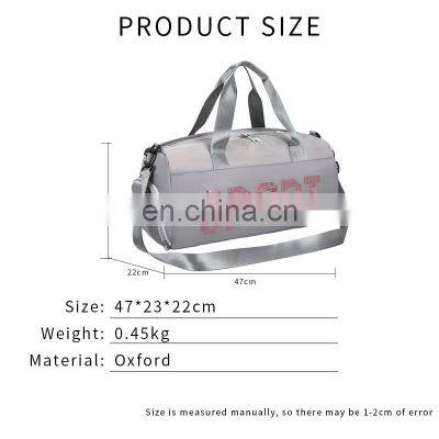 Workout Men Womens Gym Bags With Shoe Compartment Sports Custom Print Gym Duffle Sport Bag photo-2