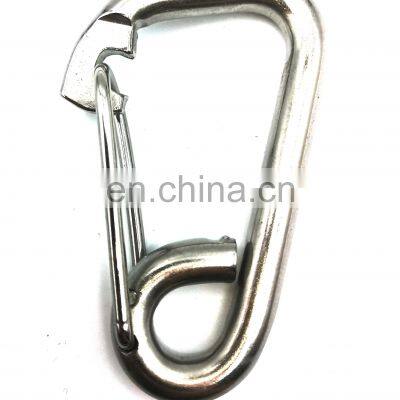 JRSGS Wholesale Snap Hook Delta Simple Snap Hook 304 316 Stainless Steel Spring Climbing Button Carabiner photo-3
